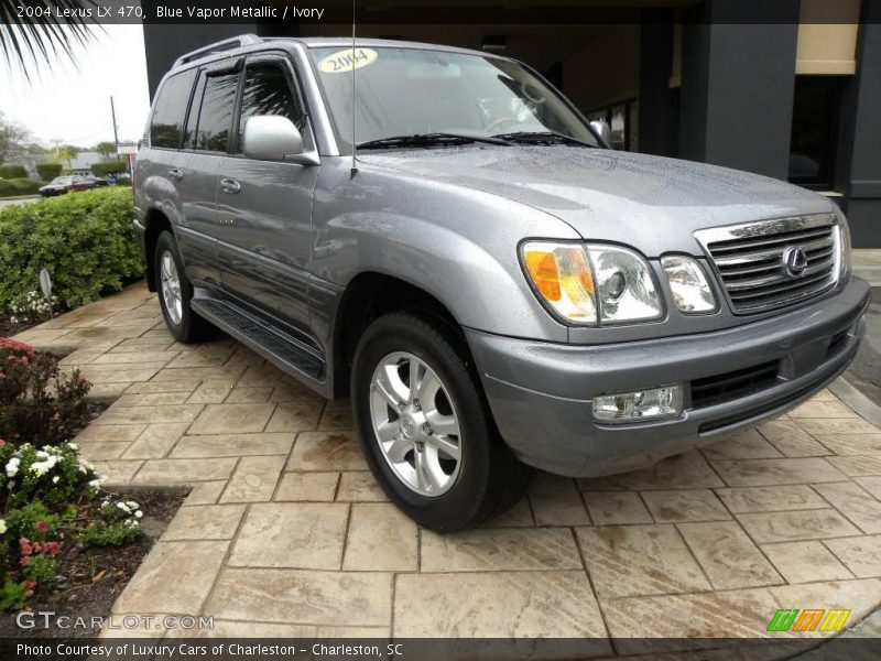 Blue Vapor Metallic / Ivory 2004 Lexus LX 470
