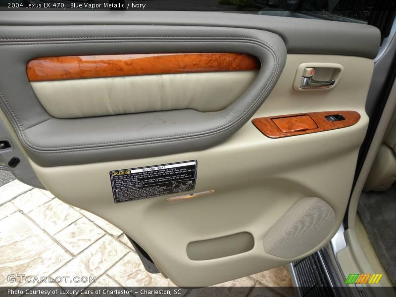 Blue Vapor Metallic / Ivory 2004 Lexus LX 470