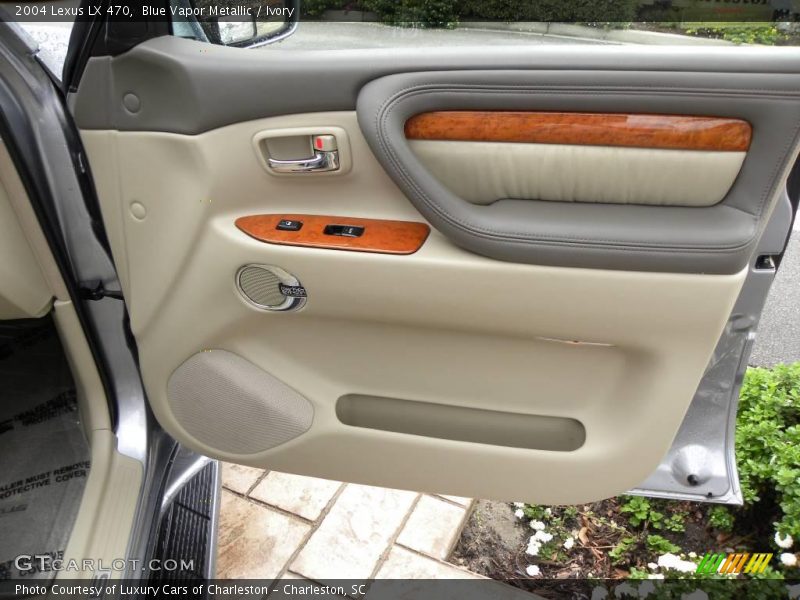 Blue Vapor Metallic / Ivory 2004 Lexus LX 470