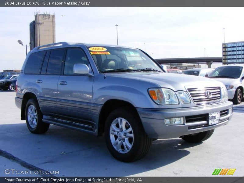 Blue Vapor Metallic / Gray 2004 Lexus LX 470