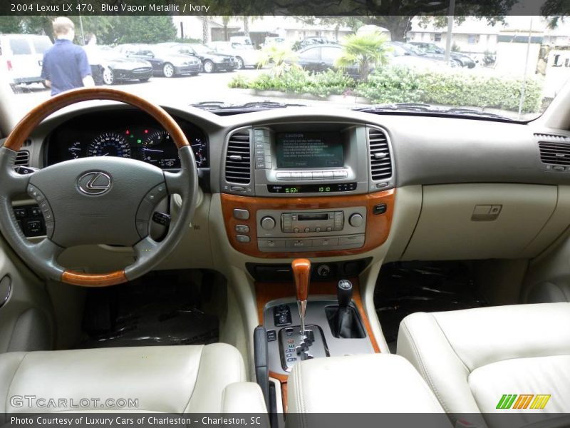 Blue Vapor Metallic / Ivory 2004 Lexus LX 470