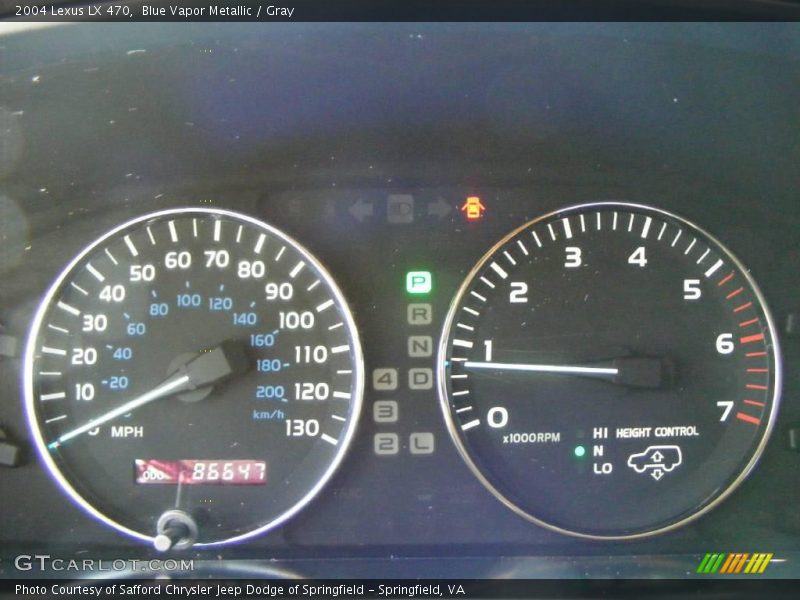 Blue Vapor Metallic / Gray 2004 Lexus LX 470