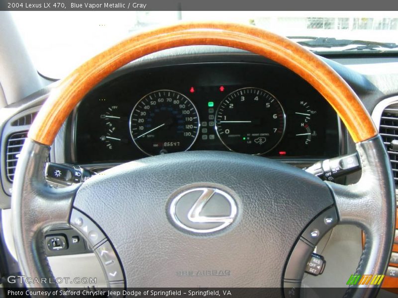Blue Vapor Metallic / Gray 2004 Lexus LX 470