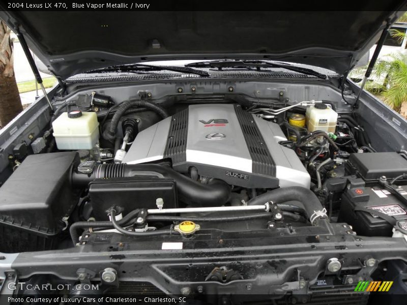 Blue Vapor Metallic / Ivory 2004 Lexus LX 470