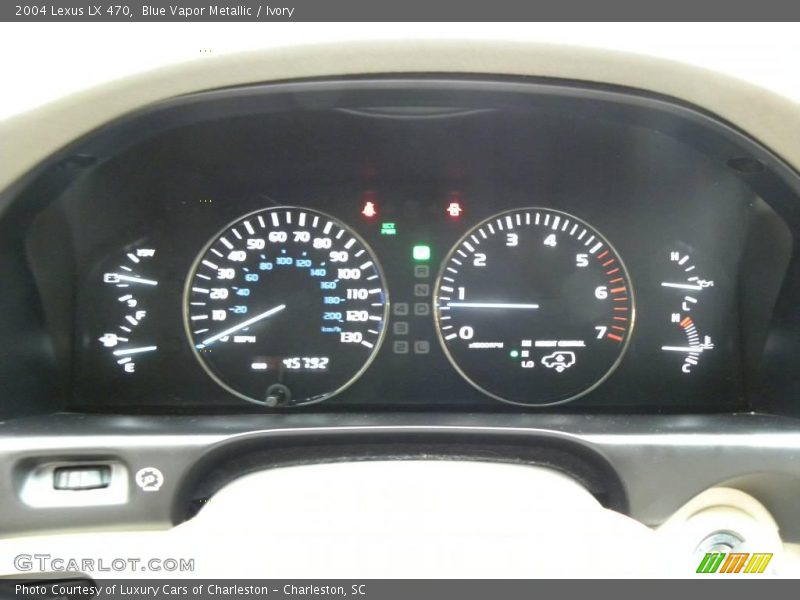 Blue Vapor Metallic / Ivory 2004 Lexus LX 470