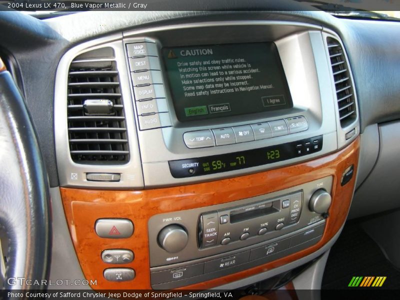 Blue Vapor Metallic / Gray 2004 Lexus LX 470