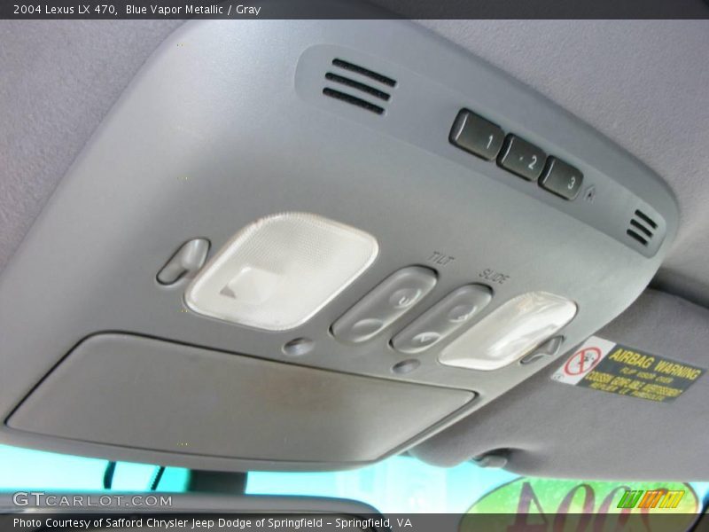 Blue Vapor Metallic / Gray 2004 Lexus LX 470