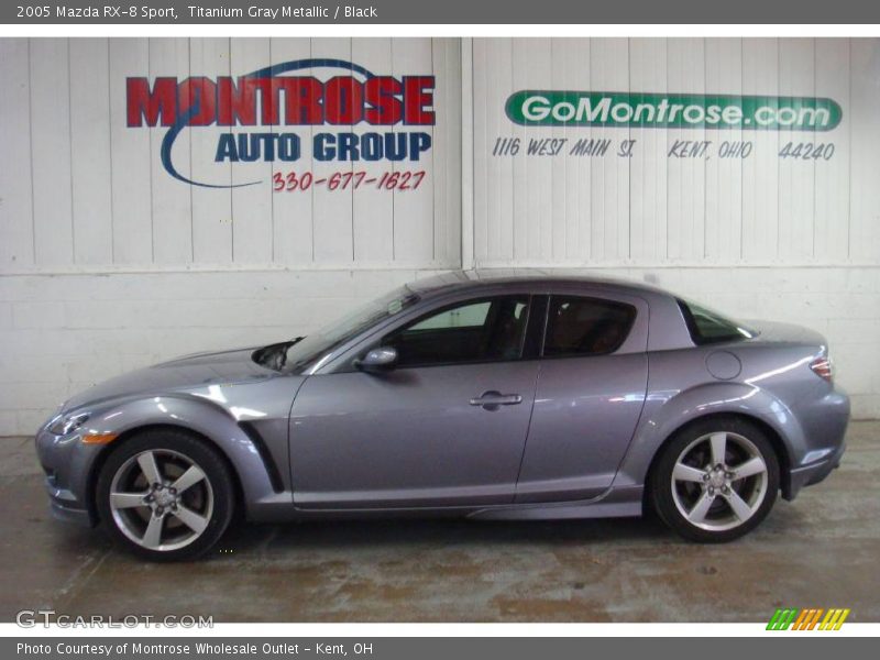 Titanium Gray Metallic / Black 2005 Mazda RX-8 Sport