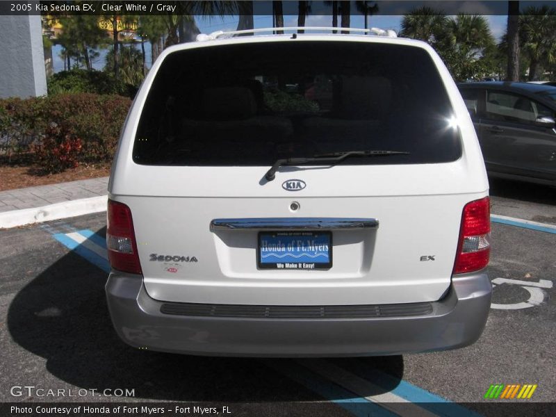 Clear White / Gray 2005 Kia Sedona EX
