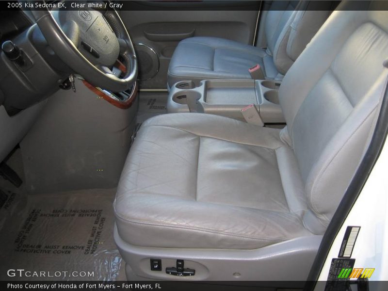 Clear White / Gray 2005 Kia Sedona EX