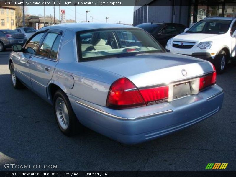 Light Blue Metallic / Light Graphite 2001 Mercury Grand Marquis LS