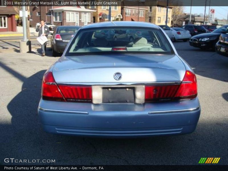 Light Blue Metallic / Light Graphite 2001 Mercury Grand Marquis LS