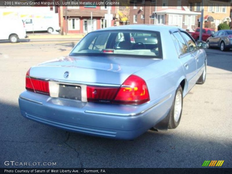 Light Blue Metallic / Light Graphite 2001 Mercury Grand Marquis LS