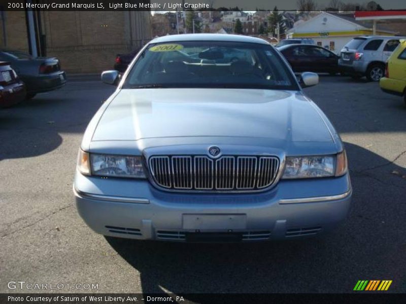 Light Blue Metallic / Light Graphite 2001 Mercury Grand Marquis LS