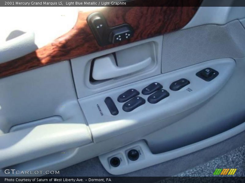 Light Blue Metallic / Light Graphite 2001 Mercury Grand Marquis LS