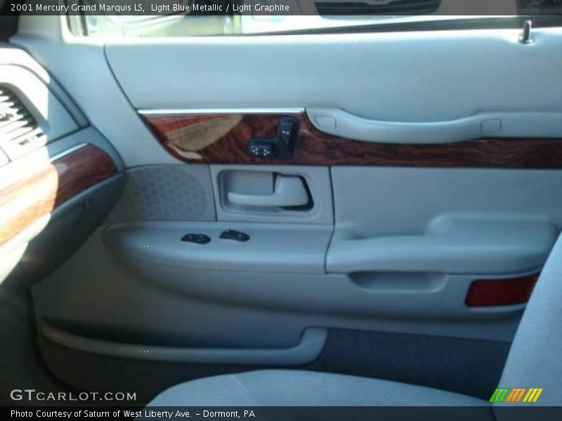 Light Blue Metallic / Light Graphite 2001 Mercury Grand Marquis LS