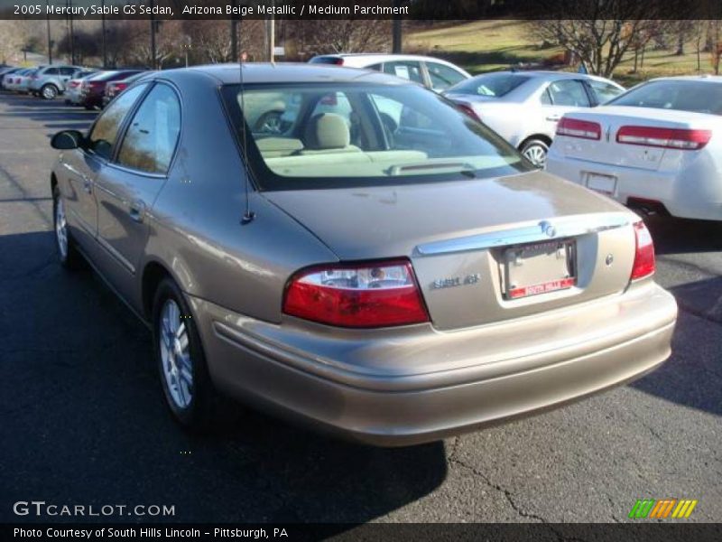 Arizona Beige Metallic / Medium Parchment 2005 Mercury Sable GS Sedan