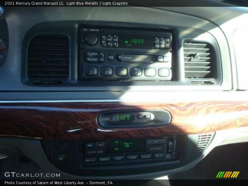 Light Blue Metallic / Light Graphite 2001 Mercury Grand Marquis LS