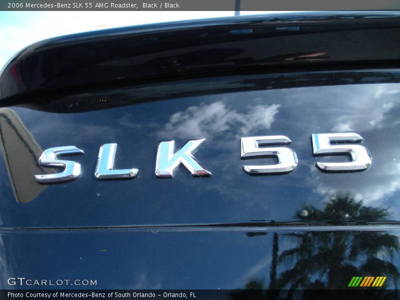 Black / Black 2006 Mercedes-Benz SLK 55 AMG Roadster