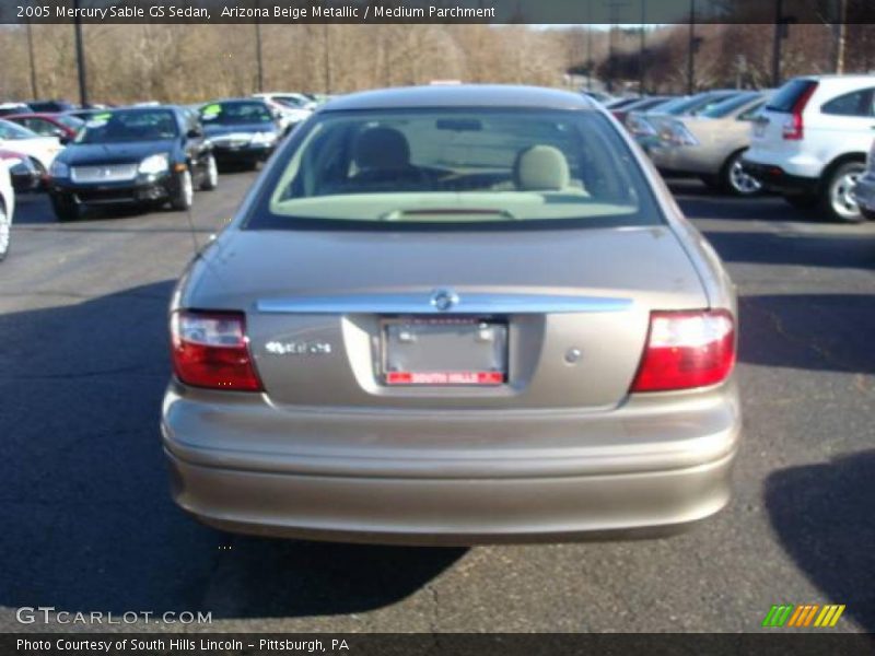 Arizona Beige Metallic / Medium Parchment 2005 Mercury Sable GS Sedan
