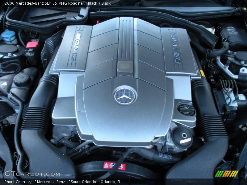 Black / Black 2006 Mercedes-Benz SLK 55 AMG Roadster