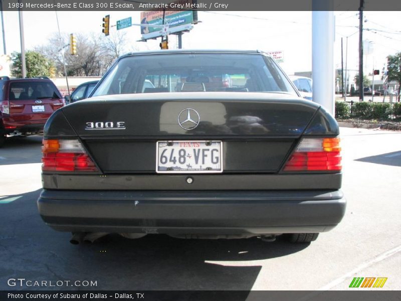 Anthracite Grey Metallic / Grey 1989 Mercedes-Benz E Class 300 E Sedan