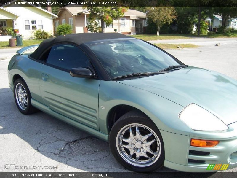 Alloy Green Pearl / Midnight 2003 Mitsubishi Eclipse Spyder GT