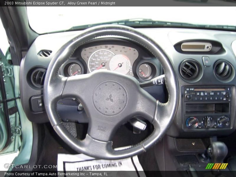 Alloy Green Pearl / Midnight 2003 Mitsubishi Eclipse Spyder GT