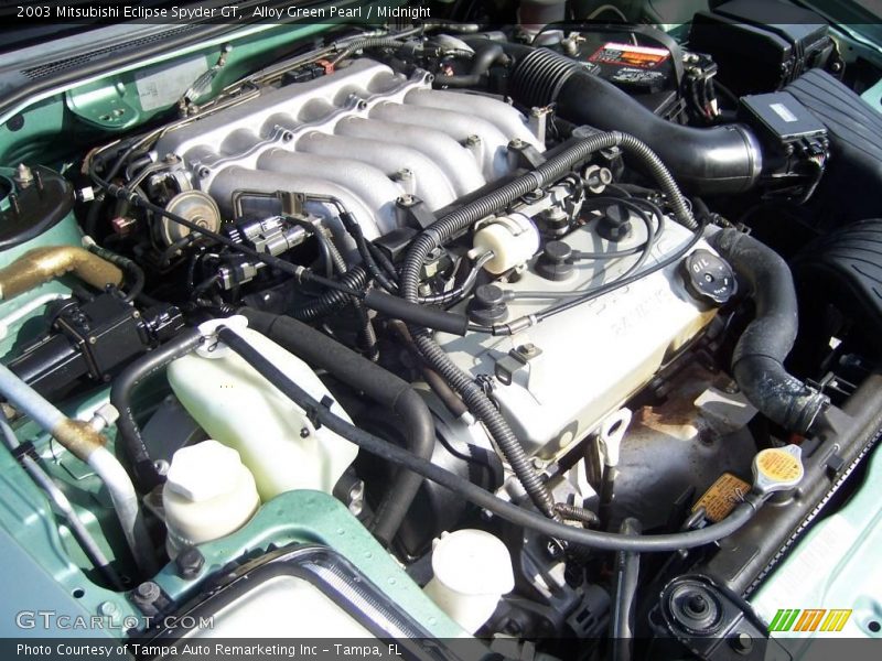 Alloy Green Pearl / Midnight 2003 Mitsubishi Eclipse Spyder GT
