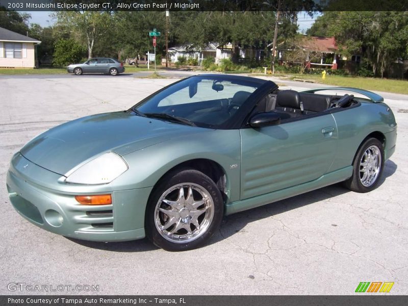 Alloy Green Pearl / Midnight 2003 Mitsubishi Eclipse Spyder GT