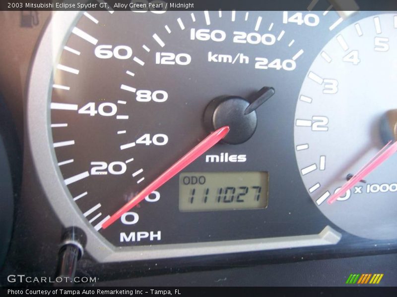 Alloy Green Pearl / Midnight 2003 Mitsubishi Eclipse Spyder GT