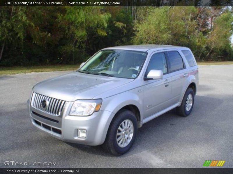 Silver Metallic / Greystone/Stone 2008 Mercury Mariner V6 Premier