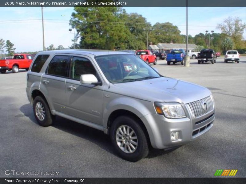 Silver Metallic / Greystone/Stone 2008 Mercury Mariner V6 Premier