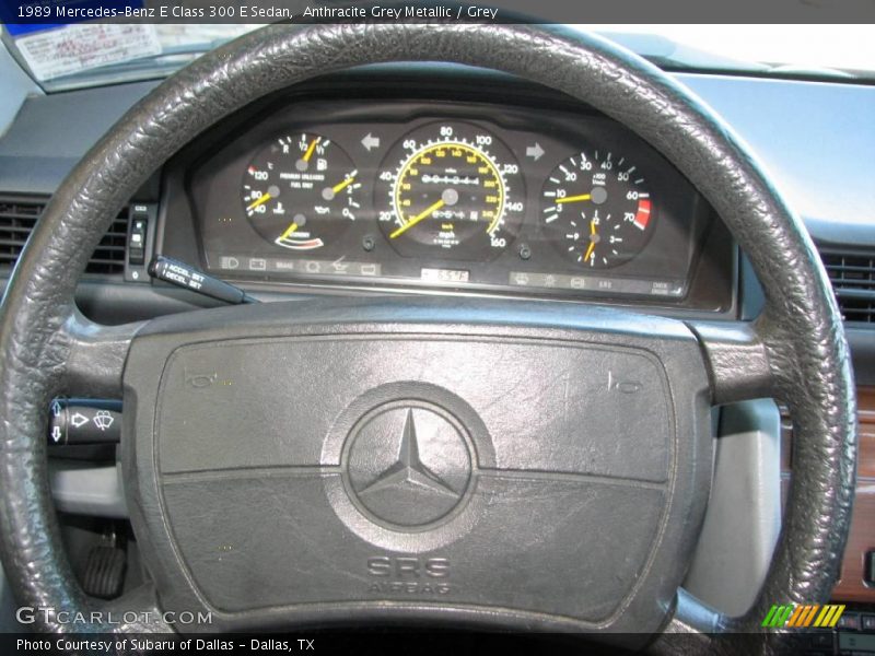 Anthracite Grey Metallic / Grey 1989 Mercedes-Benz E Class 300 E Sedan