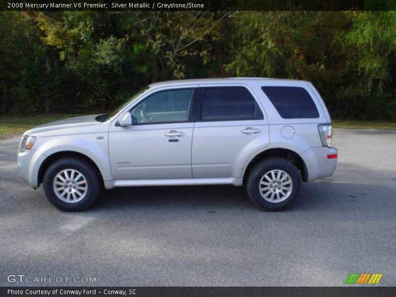 Silver Metallic / Greystone/Stone 2008 Mercury Mariner V6 Premier