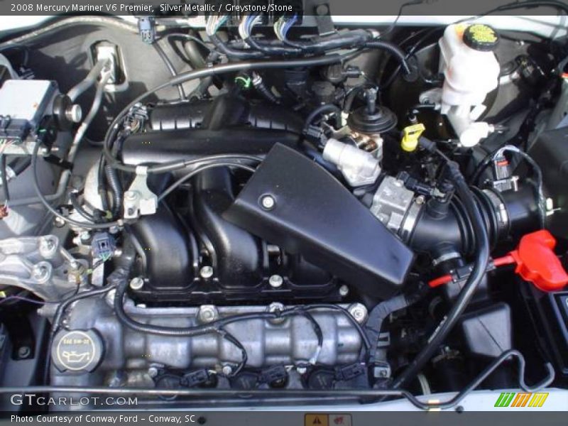 Silver Metallic / Greystone/Stone 2008 Mercury Mariner V6 Premier