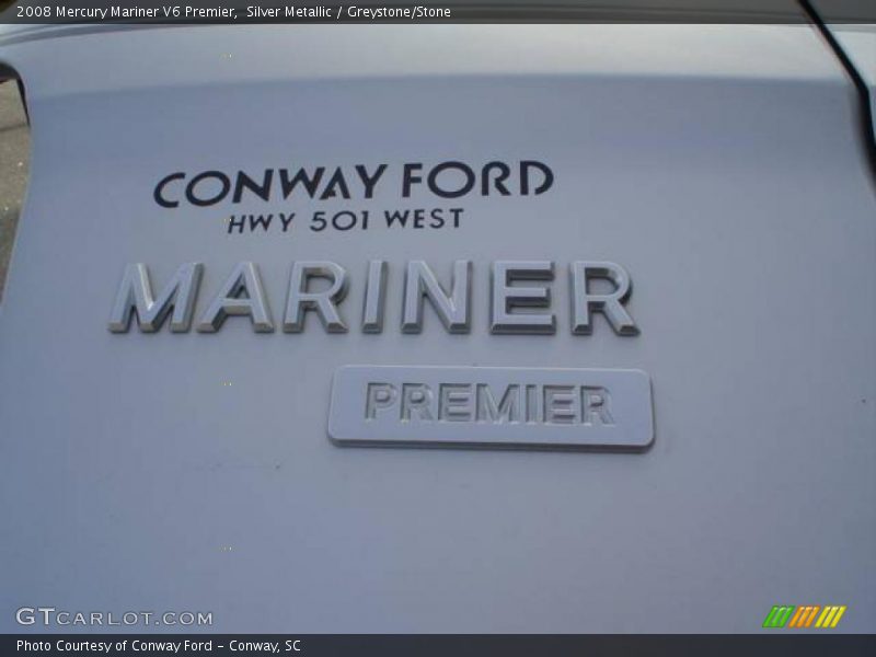 Silver Metallic / Greystone/Stone 2008 Mercury Mariner V6 Premier
