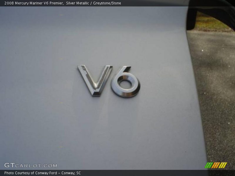 Silver Metallic / Greystone/Stone 2008 Mercury Mariner V6 Premier