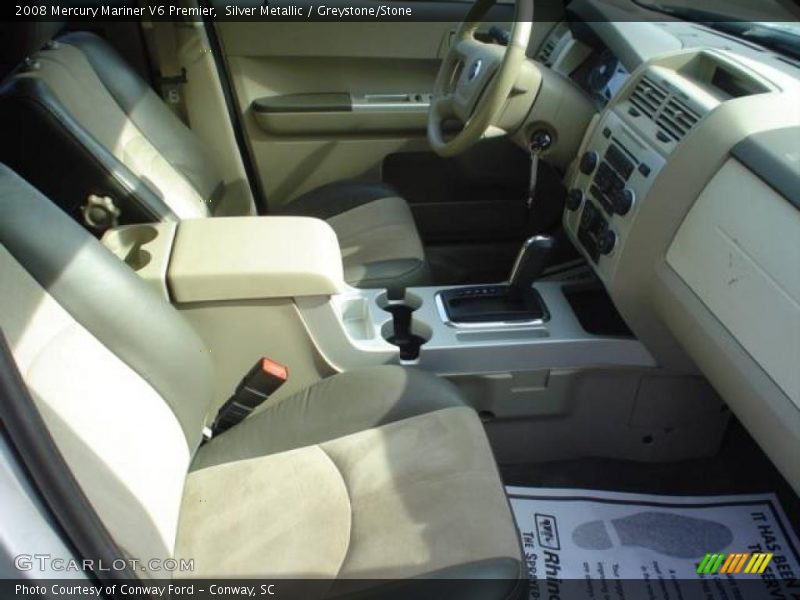 Silver Metallic / Greystone/Stone 2008 Mercury Mariner V6 Premier