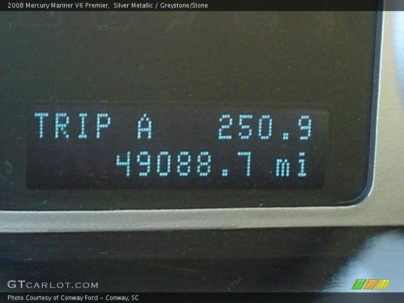 Silver Metallic / Greystone/Stone 2008 Mercury Mariner V6 Premier