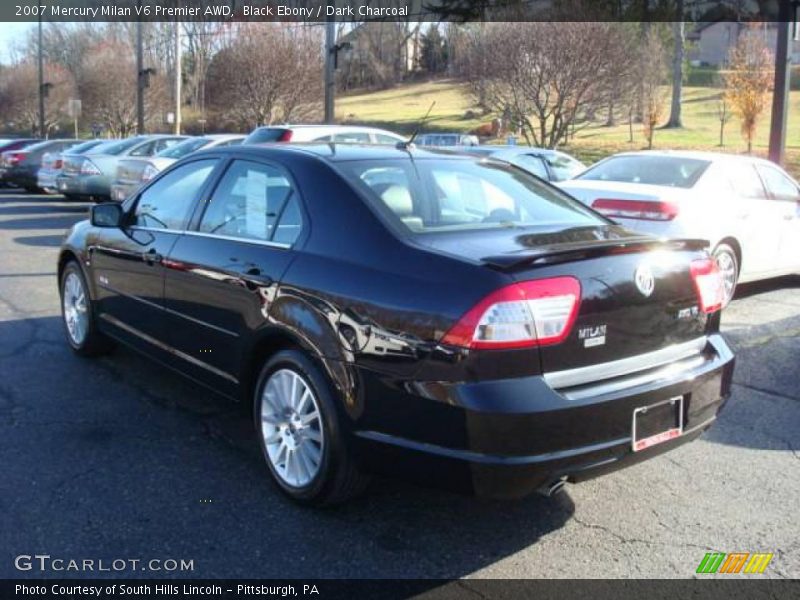 Black Ebony / Dark Charcoal 2007 Mercury Milan V6 Premier AWD