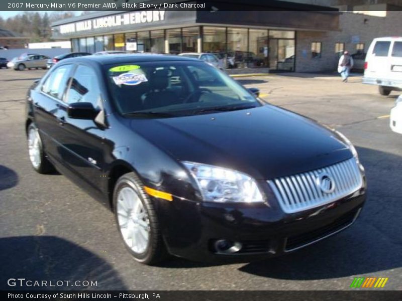 Black Ebony / Dark Charcoal 2007 Mercury Milan V6 Premier AWD