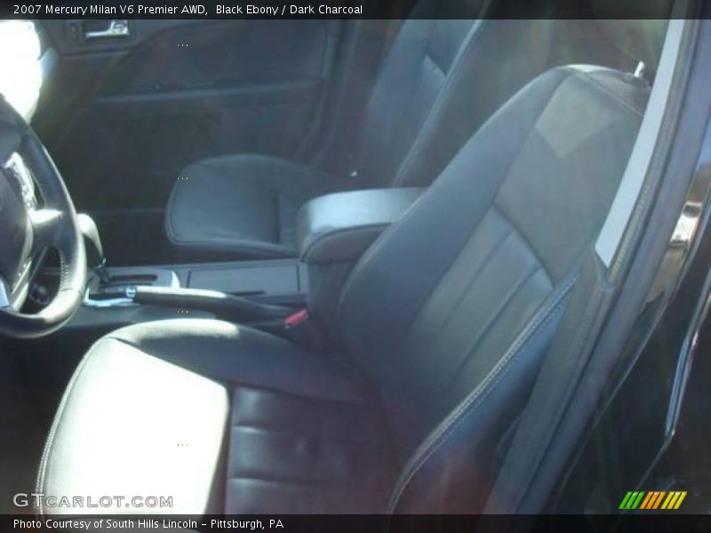 Black Ebony / Dark Charcoal 2007 Mercury Milan V6 Premier AWD