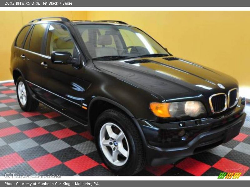 Jet Black / Beige 2003 BMW X5 3.0i