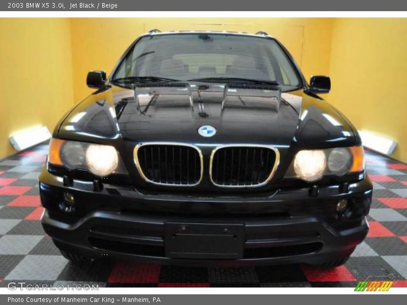 Jet Black / Beige 2003 BMW X5 3.0i