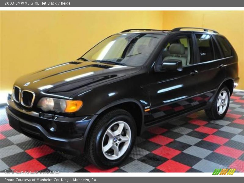 Jet Black / Beige 2003 BMW X5 3.0i