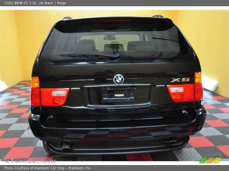 Jet Black / Beige 2003 BMW X5 3.0i