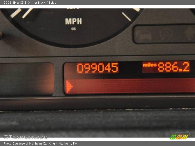 Jet Black / Beige 2003 BMW X5 3.0i