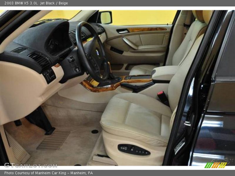 Jet Black / Beige 2003 BMW X5 3.0i
