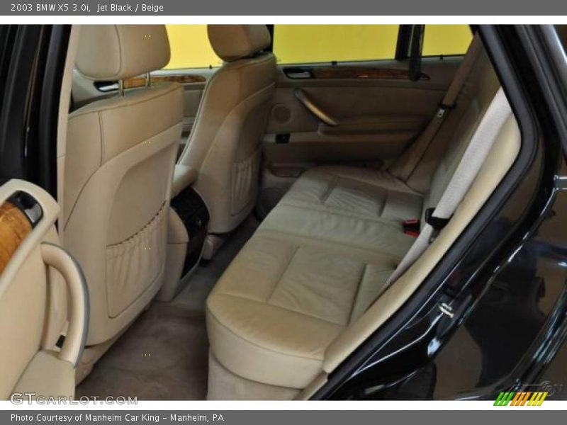 Jet Black / Beige 2003 BMW X5 3.0i